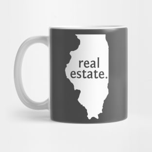 Illinois State Real Estate T-Shirt Mug